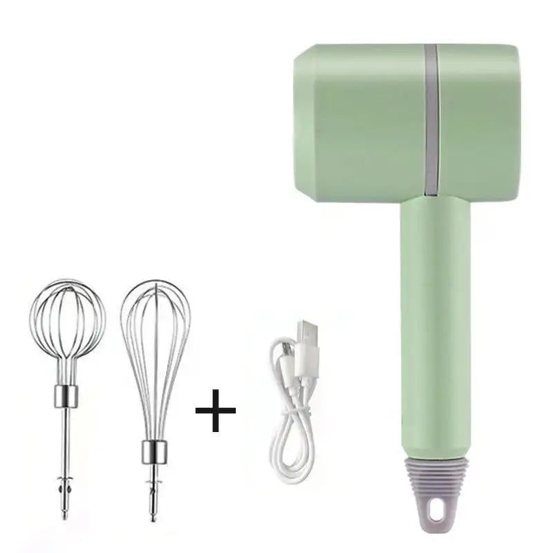 Wireless Portable Handheld Electric Food Mixer 3 Speeds