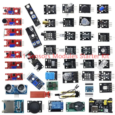 45 in 1 Sensors Modules Starter Kit &ndash; Comprehensive Arduino Toolset 45 in 1 kit
