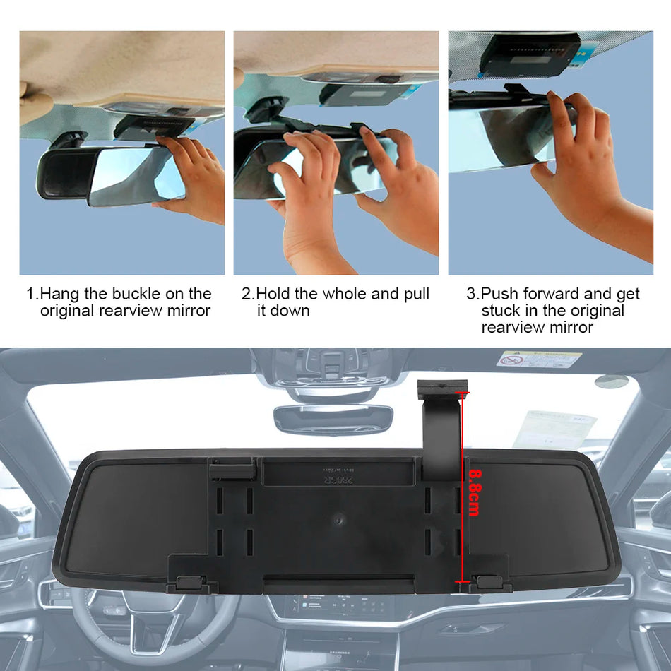 Toyota Honda Nissan 2.5D vidaus galinio vaizdo veidrodis, stiklas, anti-glare ir universalus pritaikymas