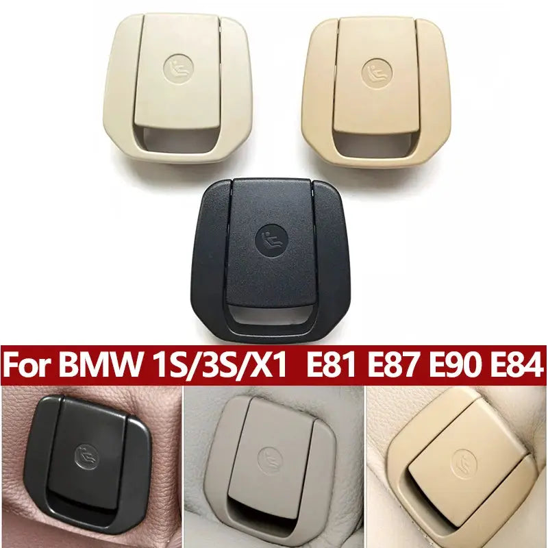 Car Rear Baby Safety Seat ISOFIX Anchor Button Cover Replacement For BMW X1 1 3 Series E84 E81 E87 E90 by InterCyprus Trading Ltd