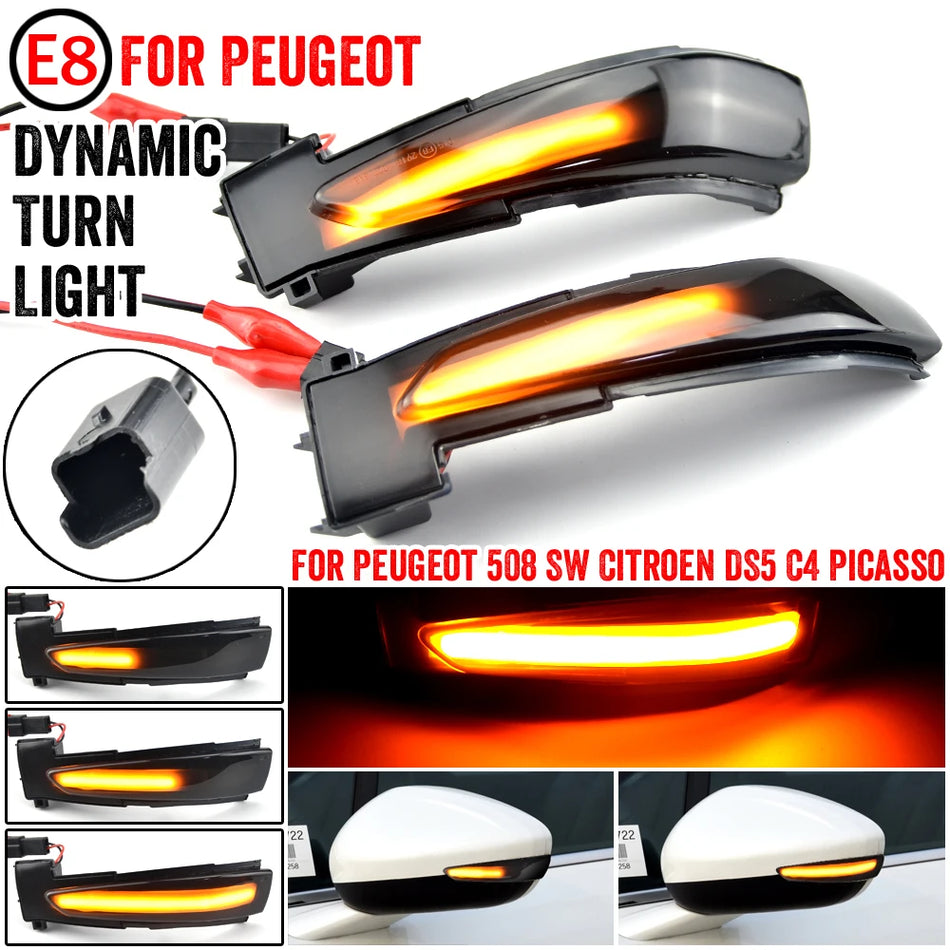 Señal de Giro Secuencial LED para Peugeot 508 SW Citroën DS5