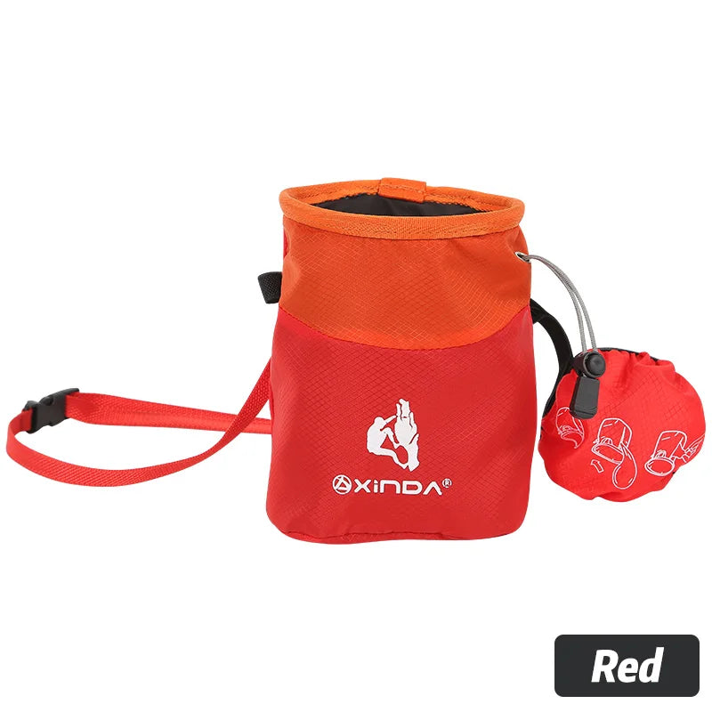 XINDA Outdoor Magnesium Chalk Bag &ndash; Ultra Lightweight Red