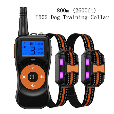 T502 Dog Training Collar &ndash; Rechargeable 4 Modes Waterproof