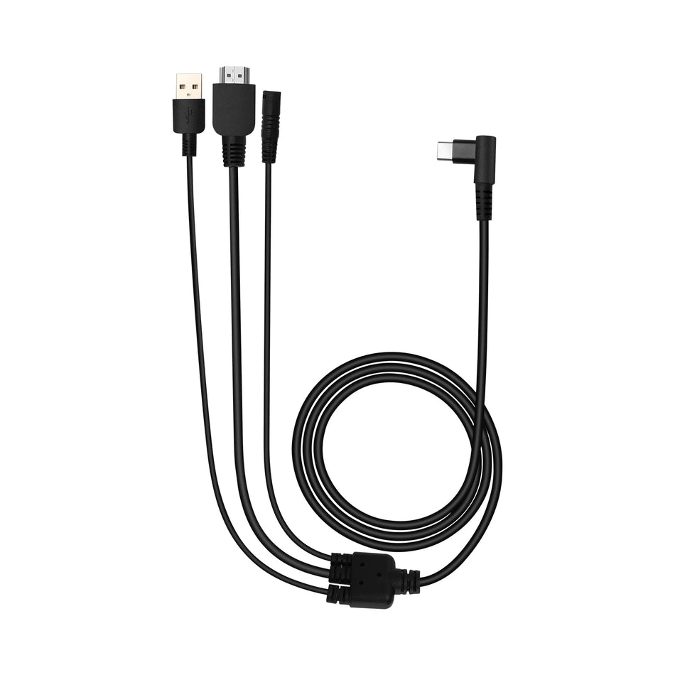 HUION 3-i-1 USB-kabel för Kamvas Pro 12/13/16, data och ström