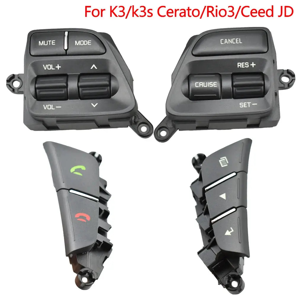 Button Switch for KIA K3 2014-2016 Rio 3 2014-2016 Cerato Classic 2017 Ceed JD 2012-2014 Steering Wheel Buttons by InterCyprus Trading Ltd