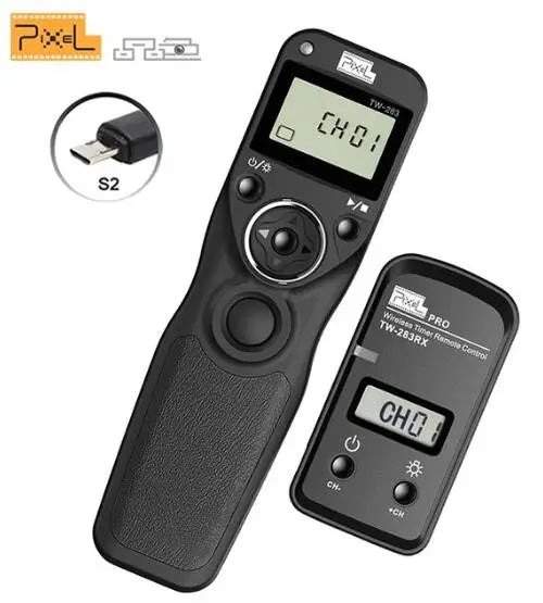 Pixel TW-283 Wireless Timer Remote Control Shutter Release for Canon, Nikon, Sony - Versatile and Reliable S2