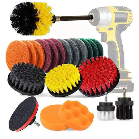 Drill Brush Cleaner Kit Power Scrubber For Bathroom 22PCS Brush / Russian Federation