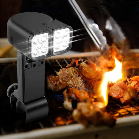 Super-Bright Double Head BBQ Grill Light - Heat Resistant &amp; Portable