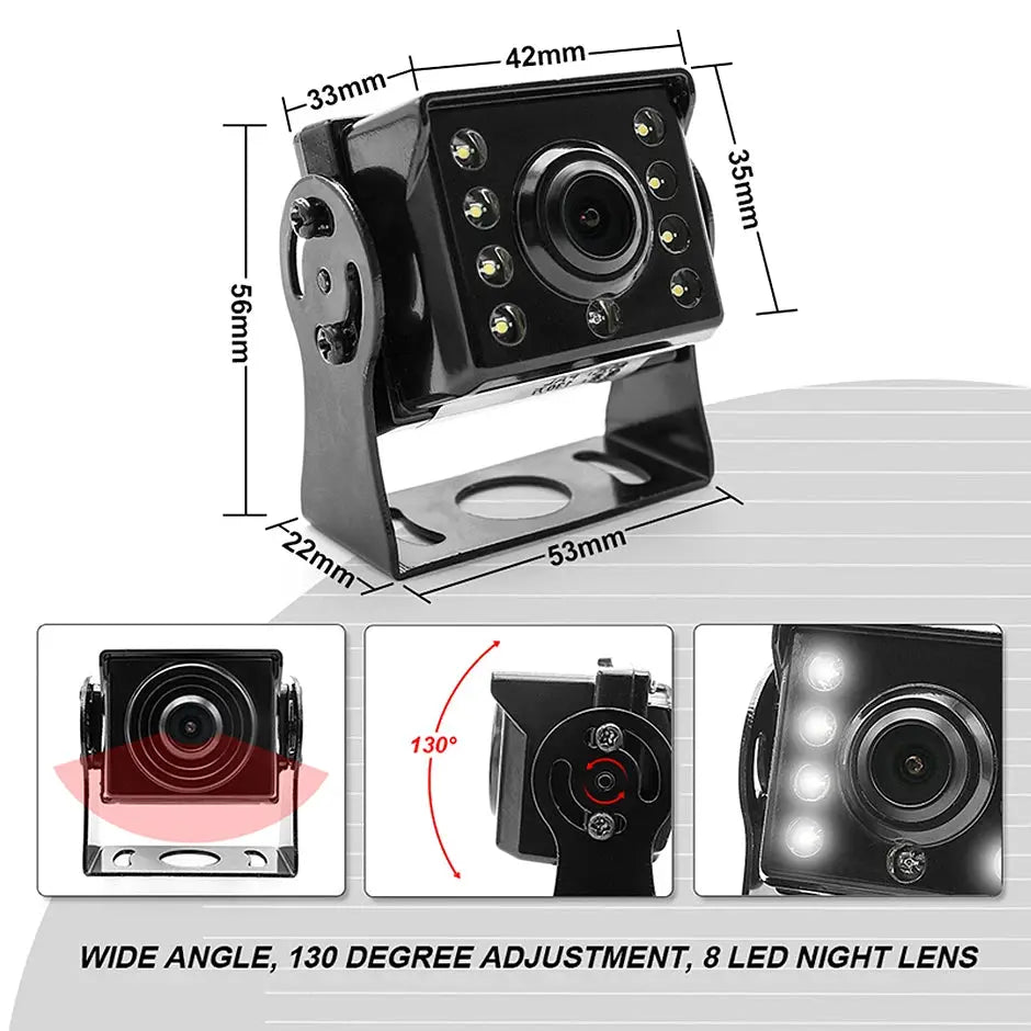 AHD Truck Backup Camera System With 7 Inch Monitor And 1080P Night Vision by InterCyprus Trading Ltd