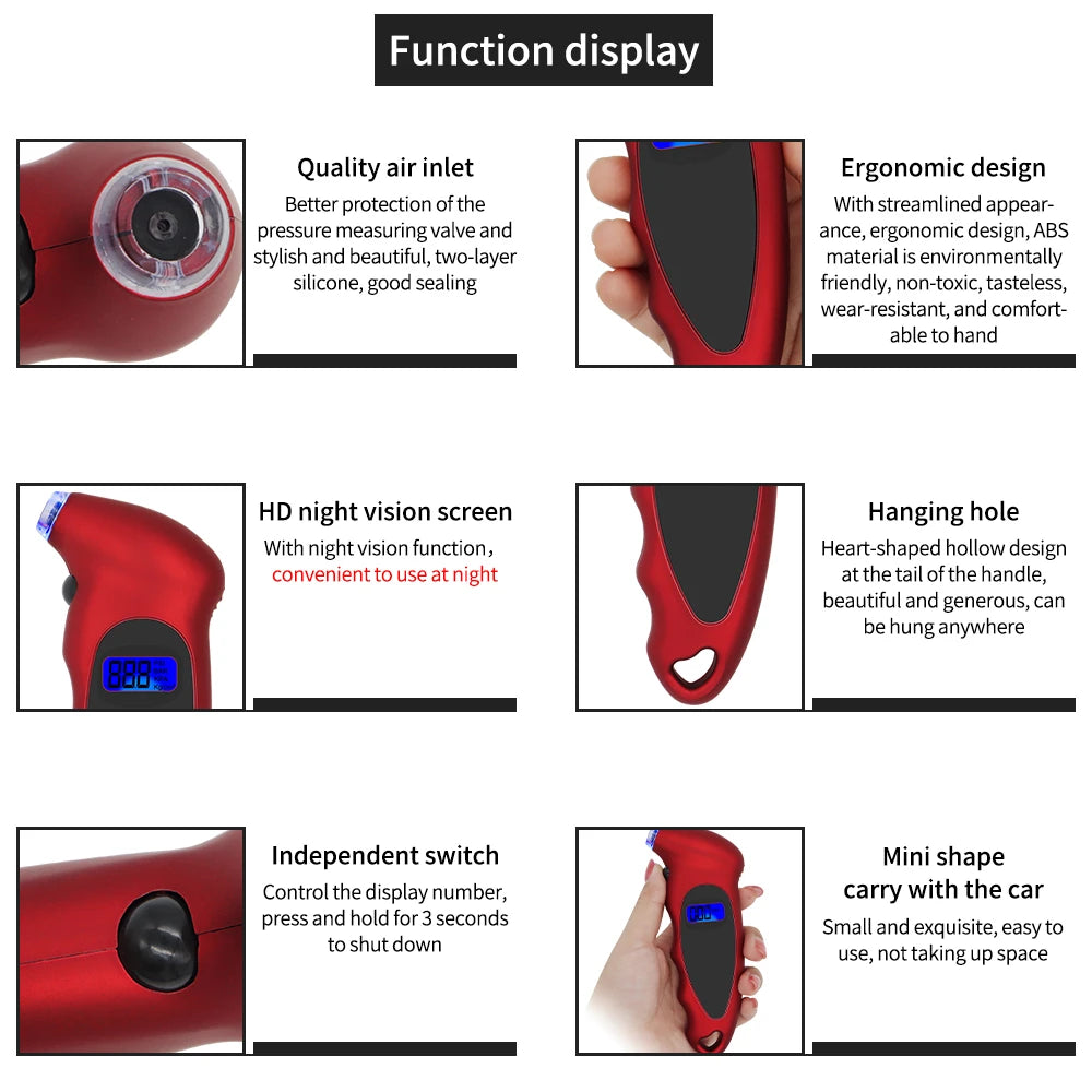 TG105 Digital Tire Pressure Gauge 0-150 PSI &ndash; High Accuracy