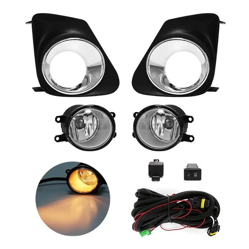For Toyota Corolla Altis 2011 2012 2013 Fog Light Lamp Daytime Running Chrome Wires Switch Relay by InterCyprus Trading Ltd