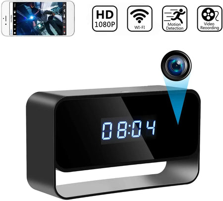 1080P Mini Camera Clock &ndash; Covert WiFi Security with Night Vision Default Title