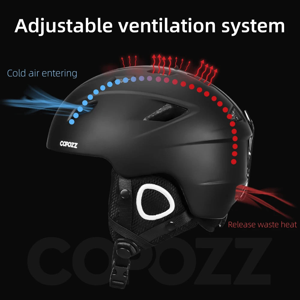 COPOZZ Unisex Safety Ski Helmet &ndash; Lightweight &amp; Adjustable for All Ages