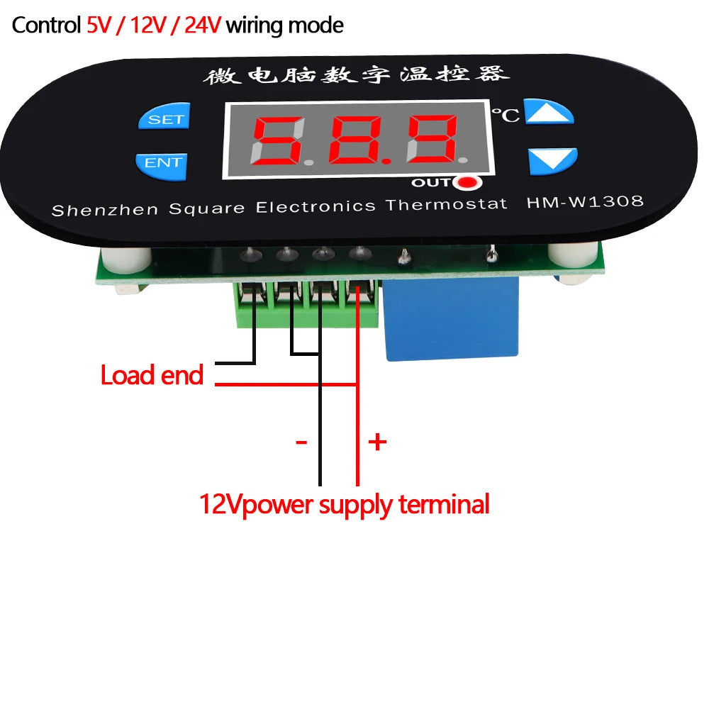 W1308 Digital Temperature Controller &ndash; Dual Voltage