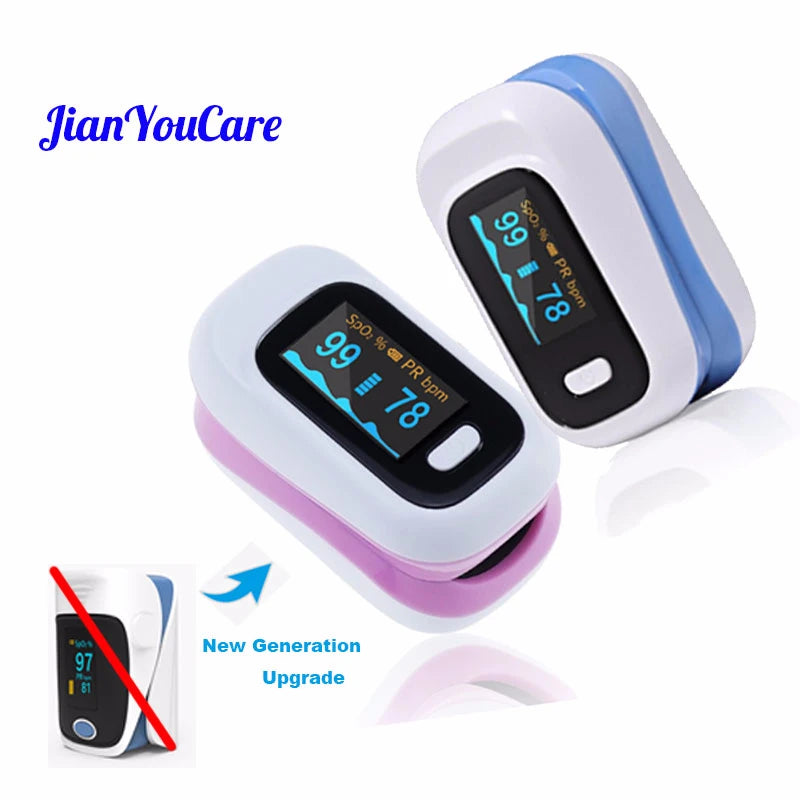 YK-80C Fingertip Pulse Oximeter - OLED Display Readouts