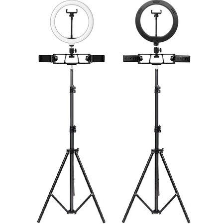 LEAFILLIGHT 26/33cm LED Selfie Ring Light with Tripod and Bluetooth Remote