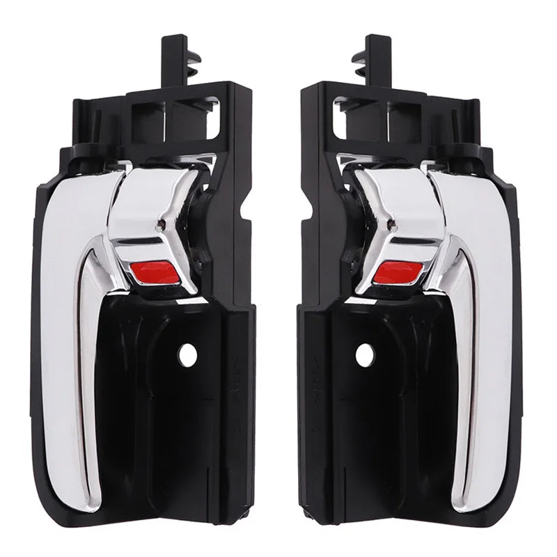 Interior Door Handle Pair for Toyota Corolla 2003-2009 Chrome Beige ABS Plastic Left and Right Set