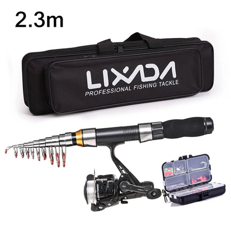 Lixada Rod Reel Combo 2.1m Telescopic Kit &ndash; Travel Ready 2.3 m rod Set2
