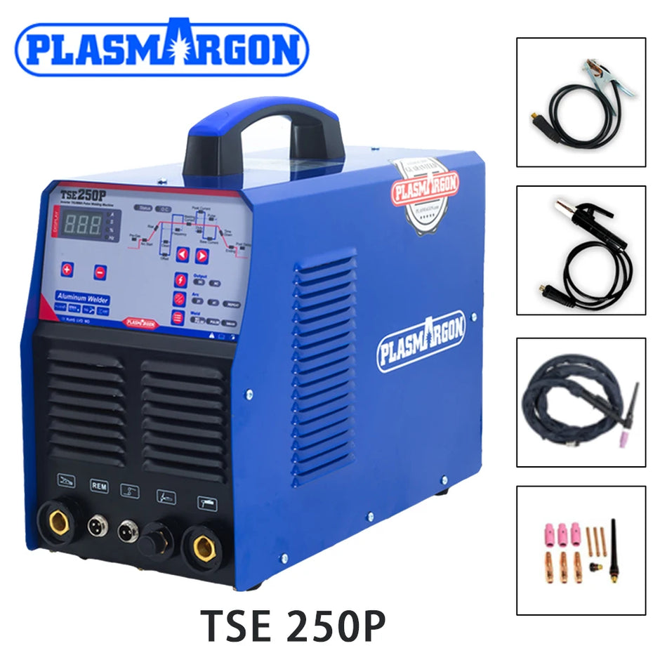 TSE 250P TIG AC DC ARC Κολλητής για Αλουμίνιο, Ημι-Αυτόματος