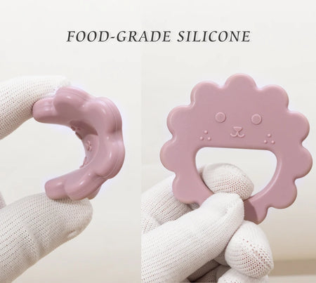 Muslin Life Flower-Shaped Silicone Baby Teether and Thumb Sucking Stopper