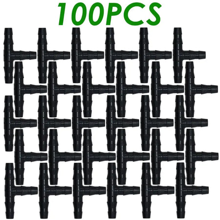 SPRYCLE 1/4 Inch Tee Connectors for Drip Irrigation - 20-100PCS SPL11-008-100PCS / 1/4''