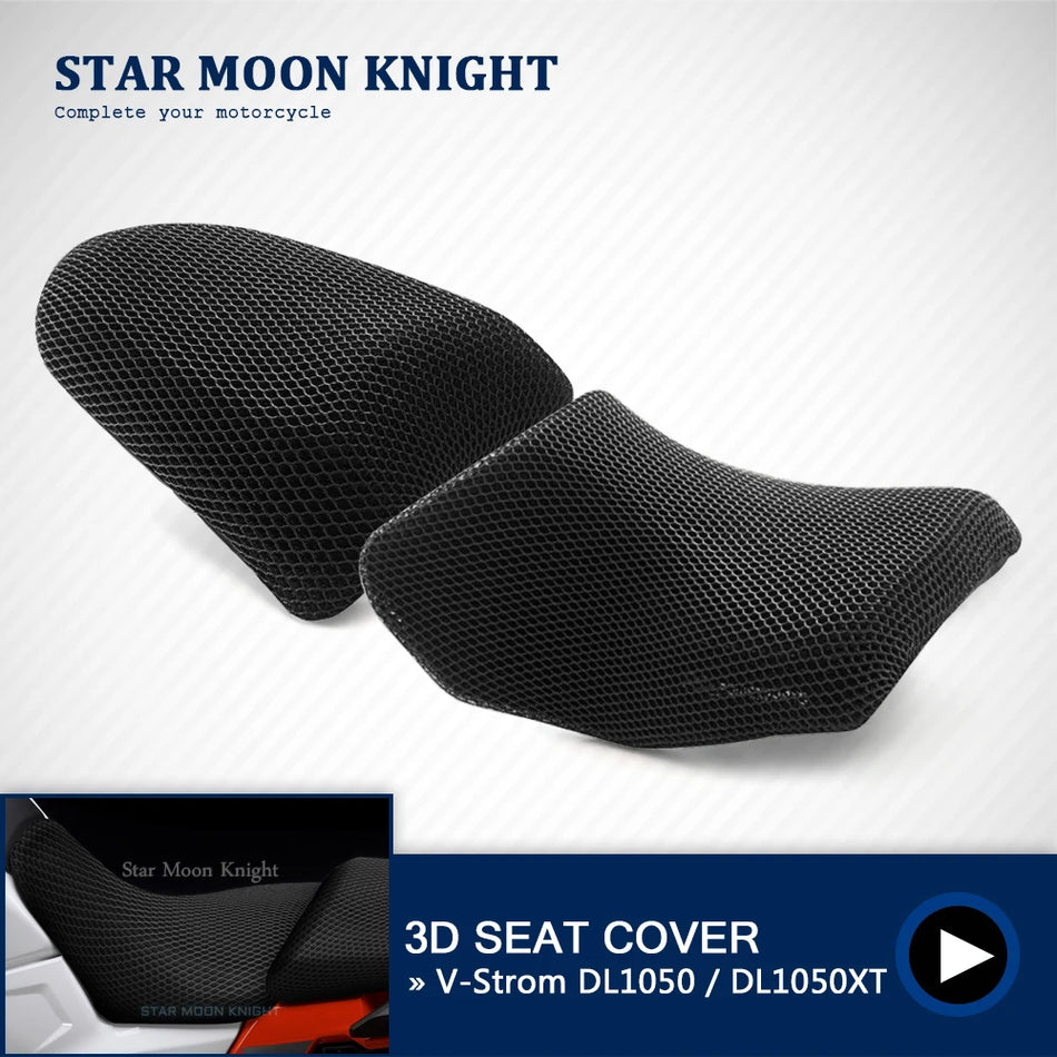 Suzuki V-Strom 1050 bakre sadel kåpa nät luftflödesöverdrag för andningsbar allväderssadel skydd
