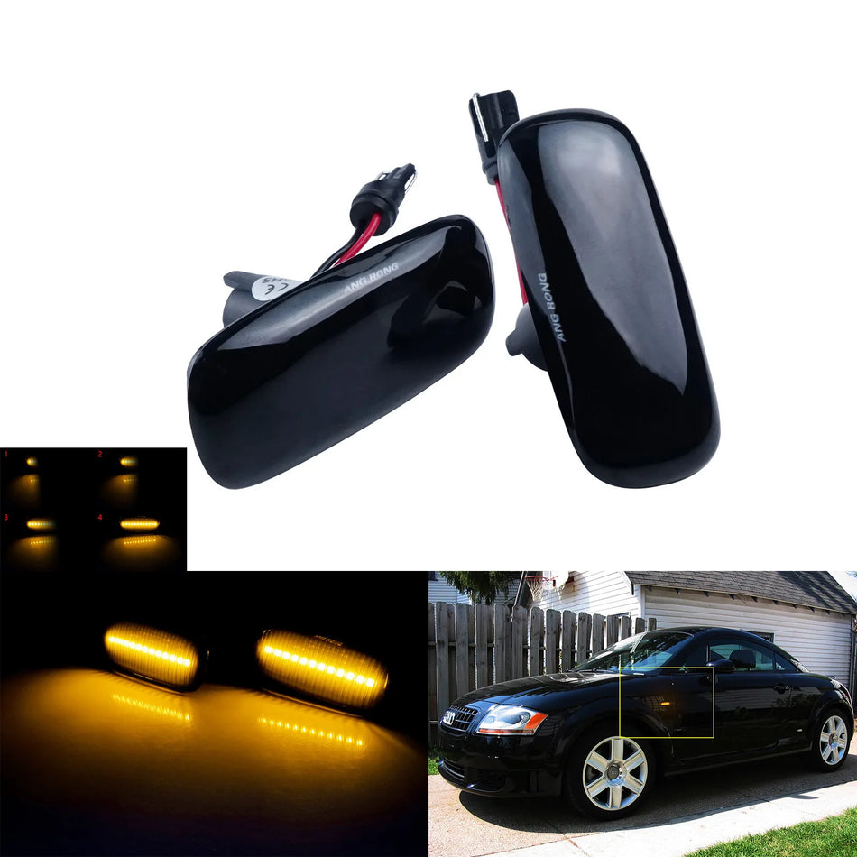 Bočné svetlá s dynamickým jantárovým LED pre Audi A3 A4 A6 A8 RS6 TT 8L 8N 8D