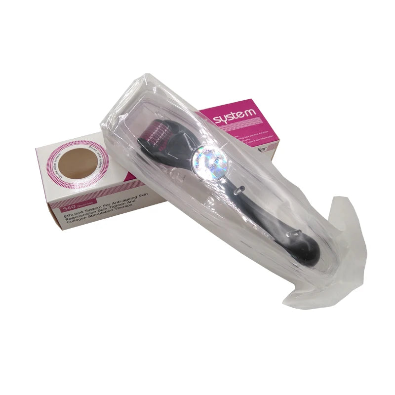 Mezoroller Beard Derma Roller | 540 Needles for Hair Re-Growth &amp; Skin Care