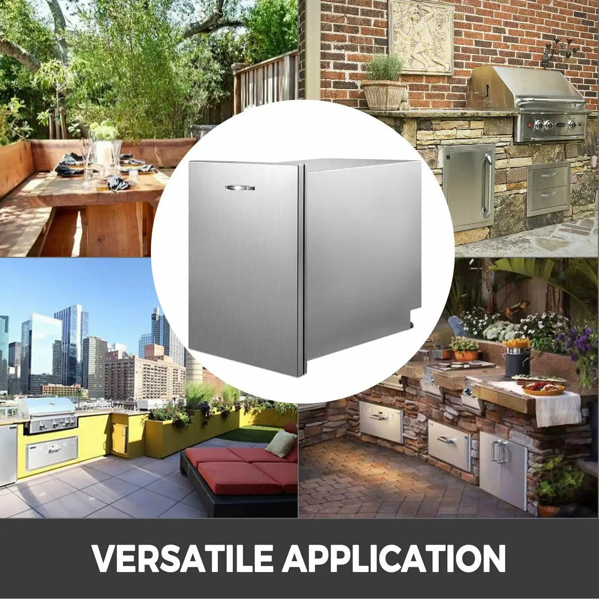 Stainless Steel Pull Out Trash Drawer For Propane Tank