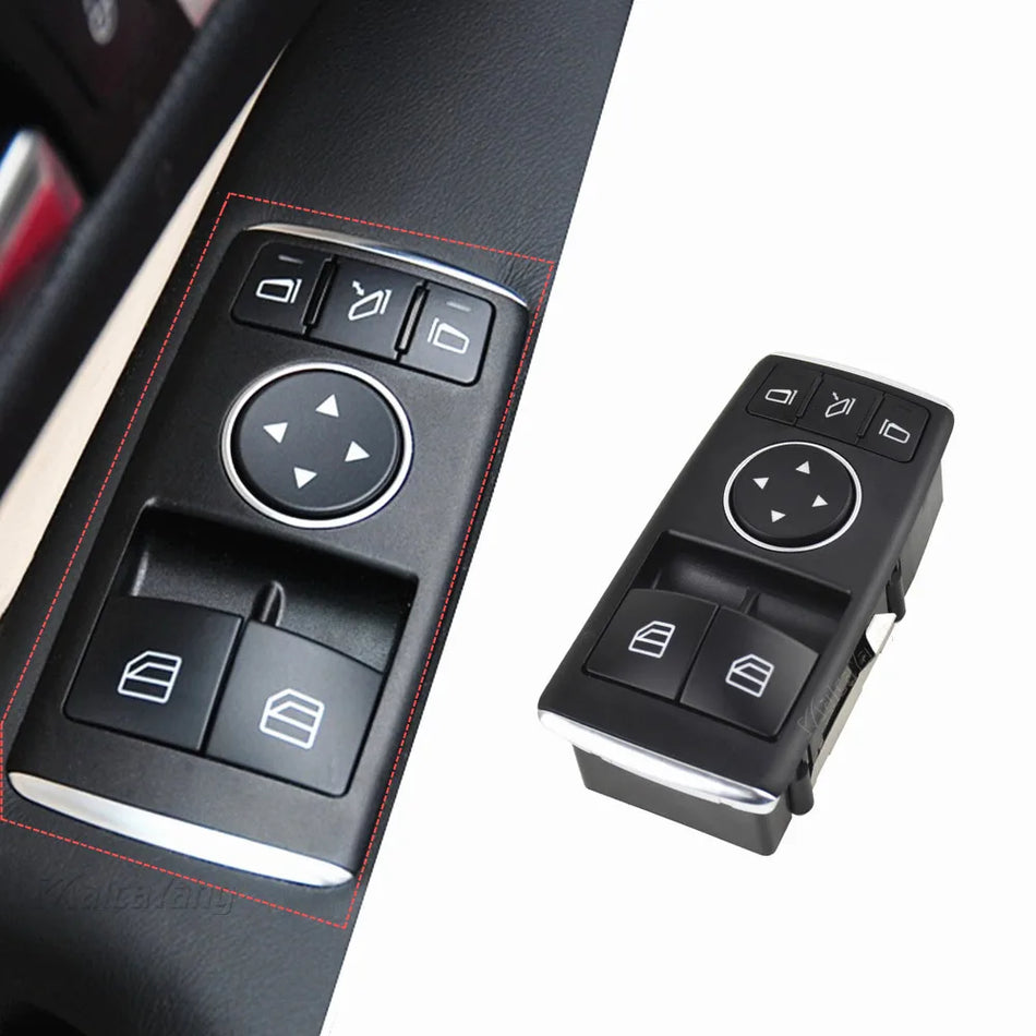 Interruttore alzacristalli con pulsante per specchietto ripiegabile per Mercedes-Benz C250 C350 C63