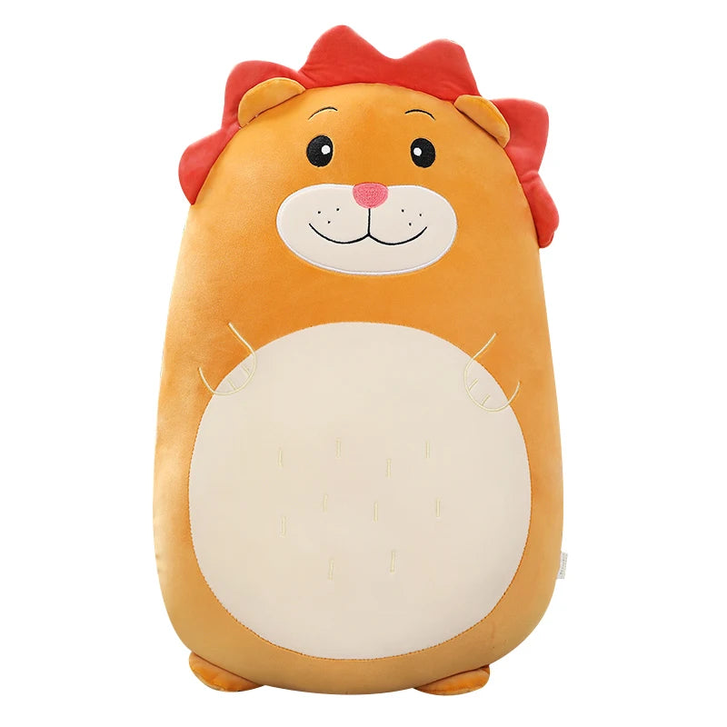 Kawaii Plush Dinosaur &amp; Shiba Inu Dog Pillow - Soft Cushion Toy Lion / 80CM