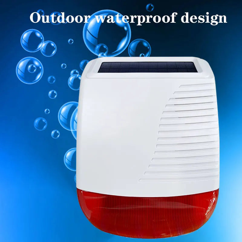 SN40 433MHz Wireless Outdoor Solar Siren &ndash; Waterproof