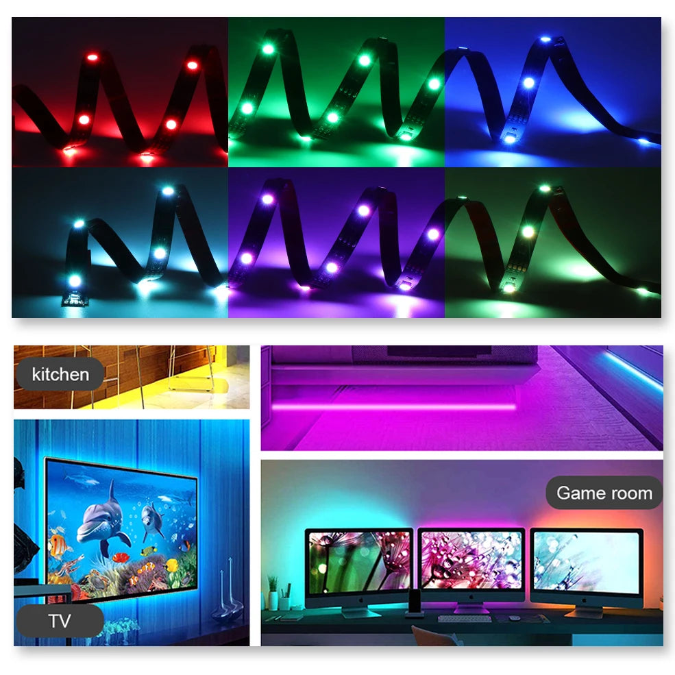 Smart Tuya Zigbee Led Strip Light Wifi USB TV Led Backlight Tape RGB Lights Works with Alexa /Zigbee Hub/Google /Smartthings