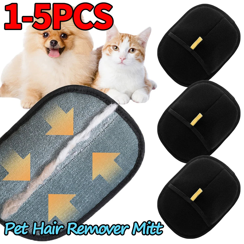 Dubbel Sidig Husdjursvårds Handskar Avhårsborttagare För Husdjur