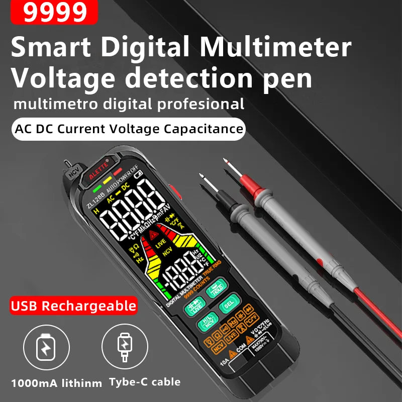 ZL128B True RMS Smart Pen Multimeter &ndash; Non-Contact Voltage Tester with Multi-Function Testing