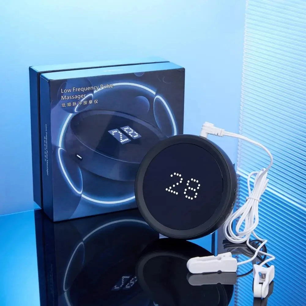 CES Insomnia Ear Clip Electrotherapy Device &ndash; Sleep Aid Fast Black