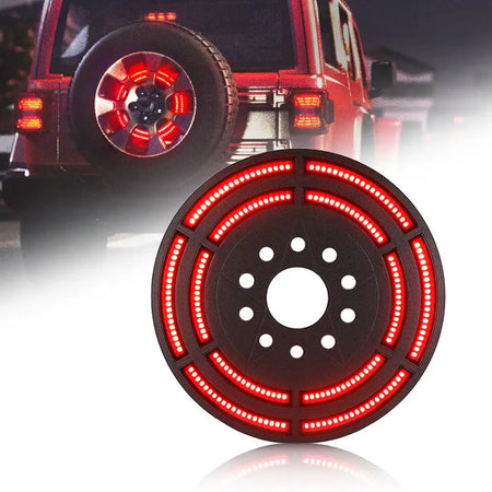Spare Tire Brake Light 3rd LED Rear Wheel Lights Third Tail Lamp for Jeep Wrangler JK 2007-2018 & Wrangler JL/JLU 2018-2020 by InterCyprus Trading Ltd