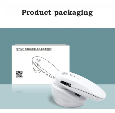 Wireless 200X Hair Follicle Detector &ndash; HD Skin Tester White With BOX