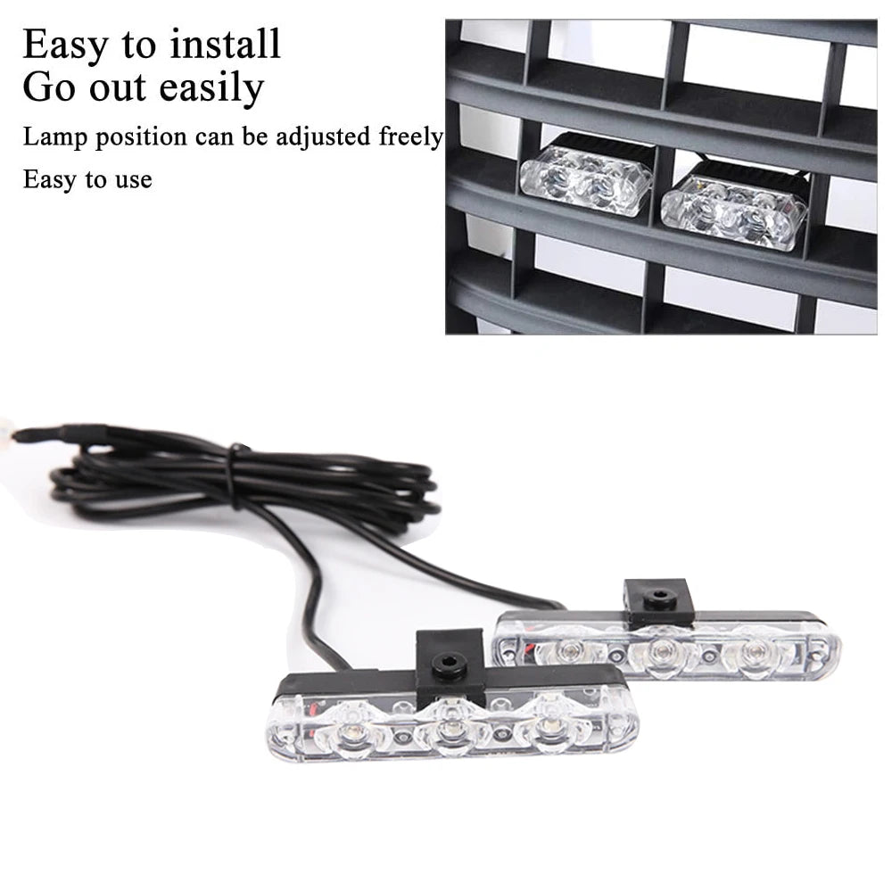 3LED Car Grid Strobe Light &ndash; Emergency Strobe Beacon