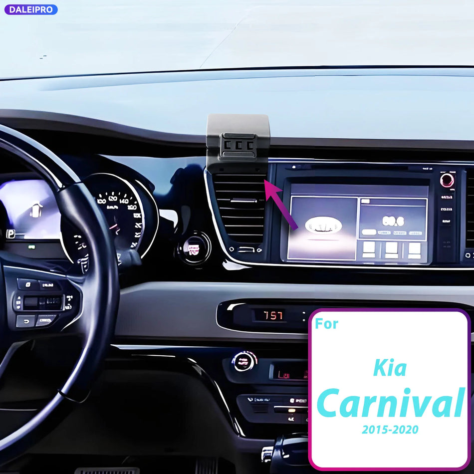 Phone Holder Base With 66W Fast Charger For Kia Sedona Carnival 2015-2020 LHD