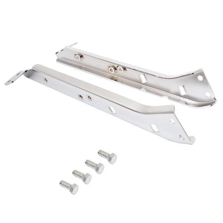 Motorcycle Chrome Drag Heavy Duty Saddlebag Rail &ndash; Durable Rear Support Brackets for Harley Touring Default Title