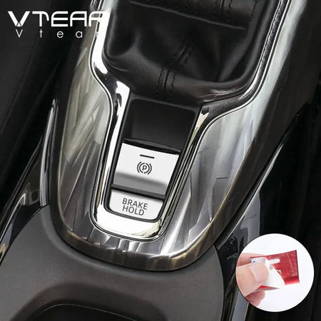 Vtear Car Central Control Button Trim For Honda HRV HR-V 2015-2021 Parking Brake Switch Cover Interior Sequin Stickers Accessory by InterCyprus Trading Ltd