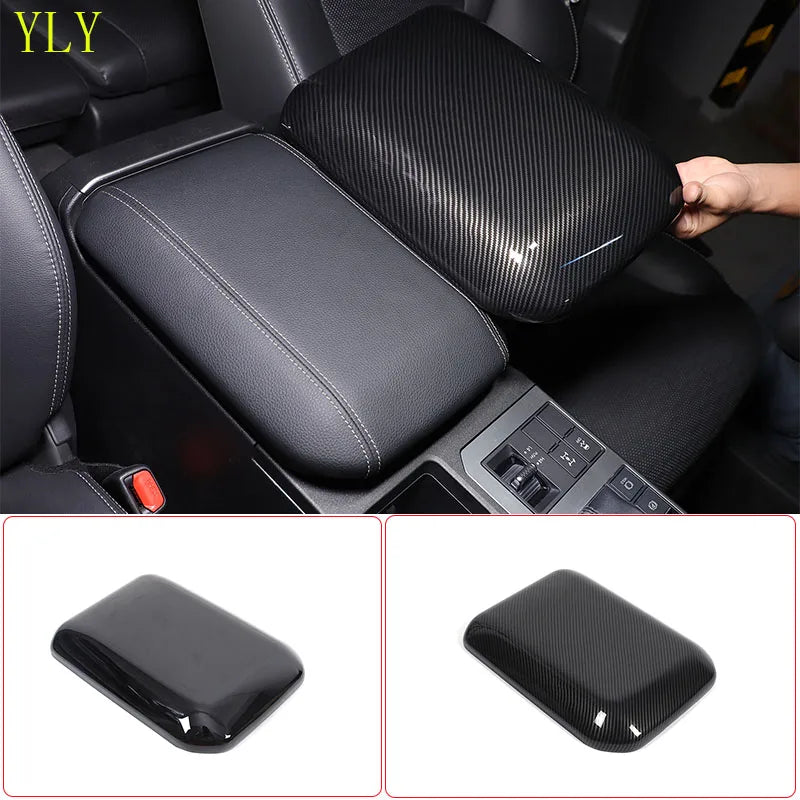 Copertura per bracciolo interno in fibra di carbonio ABS per Prado LC250