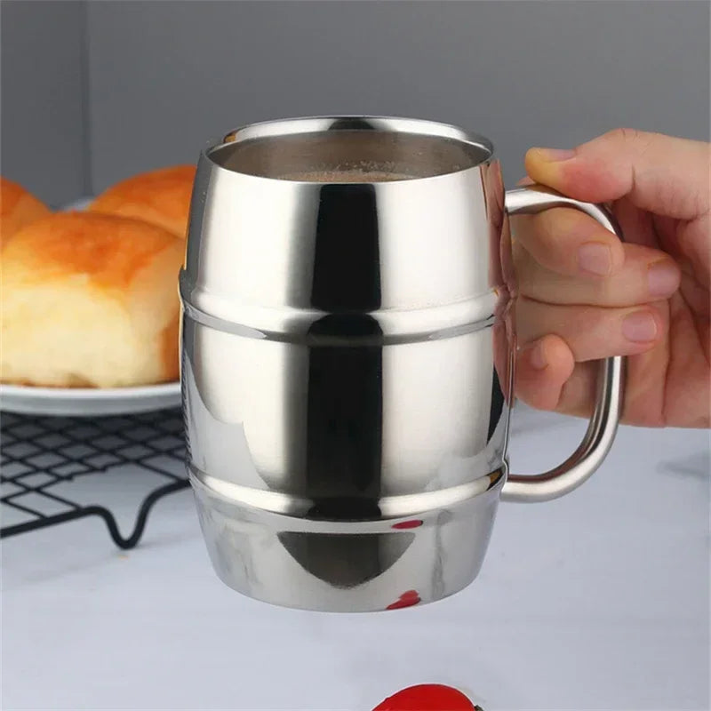 Hot Double Wall Stainless Steel Beer Mug &ndash; Portable