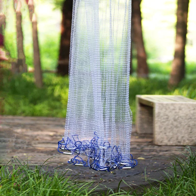Lawaia Hand Cast Net - Durable Monofilament Nylon Fishing Net with Aluminum or Plastic Ring