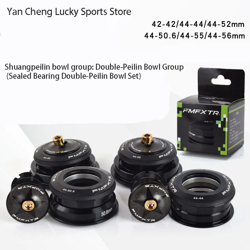 6061 Aluminum Mountain Bike Front Bearing Fork Set, Straight Tube 42-52mm
