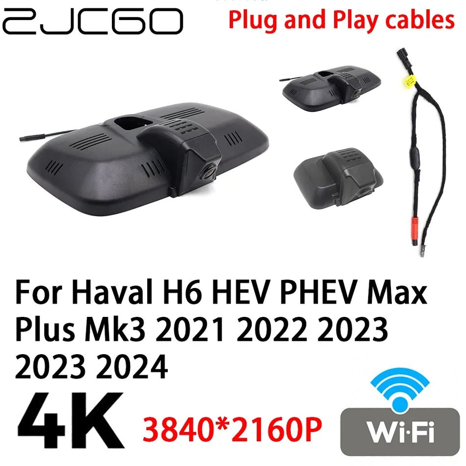 Car DVR Dash Cam 4K 2160P Plug and Play for Haval H6 HEV PHEV Max Plus Mk3