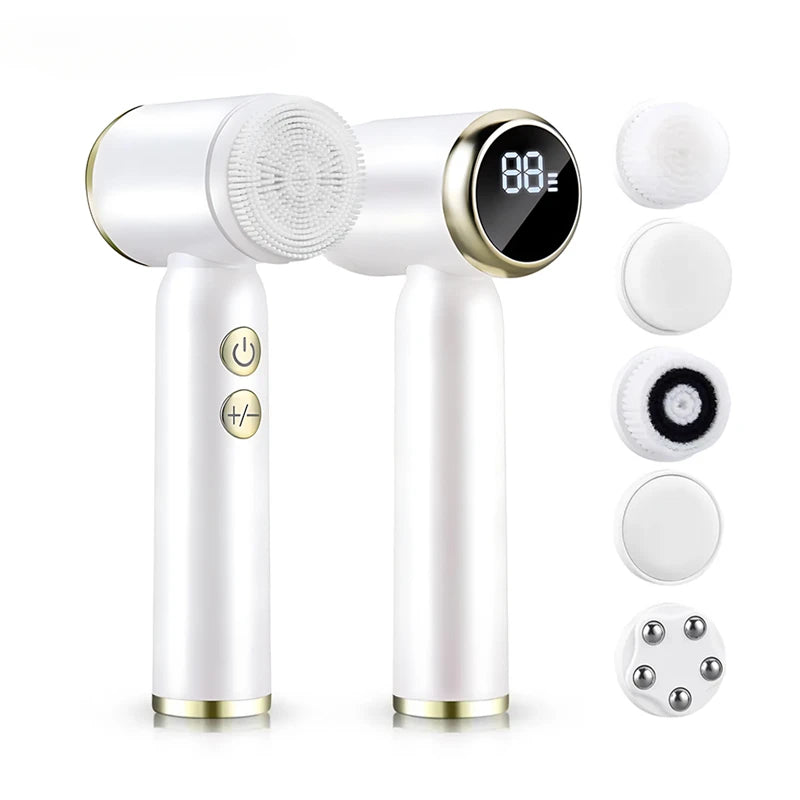 LED Six In One Facial Cleanser &ndash; Six In One Facial Care Tool