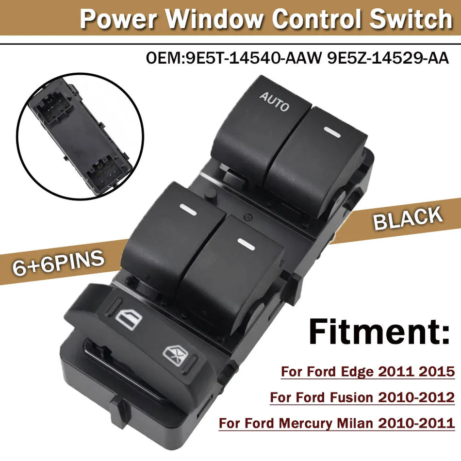 Front Left Power Window Switch for Ford Fusion 2010-2012