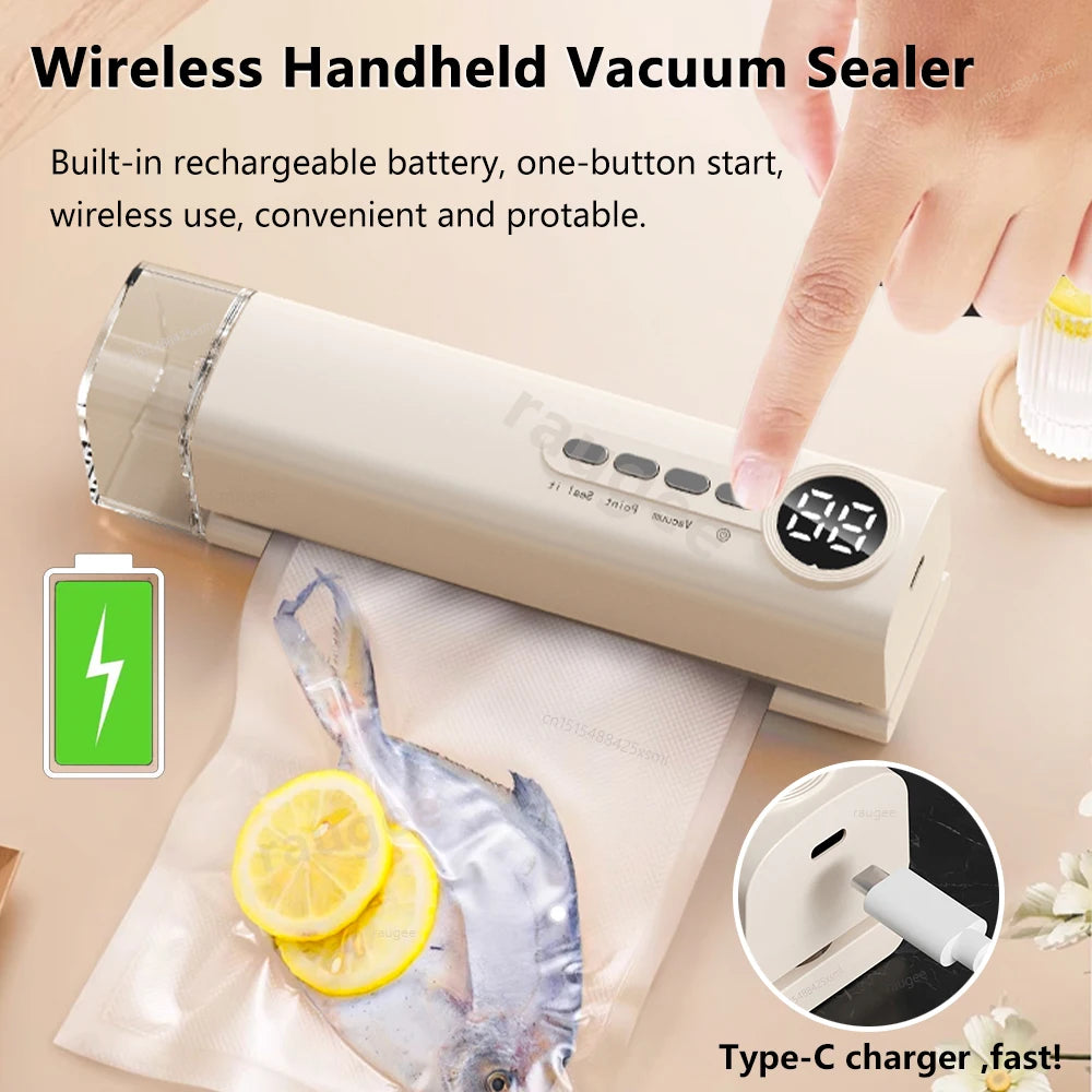 Mini Vacuum Sealer Rechargeable Portable &ndash; LED Display